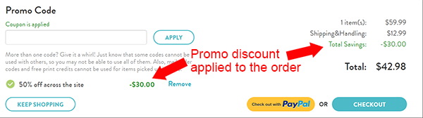 How do I apply a promo code?