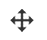 Das Symbol für den Modus “Verschieben” für das Verschieben, Skalieren und Neigen von Fotos, Text und Verzierungen